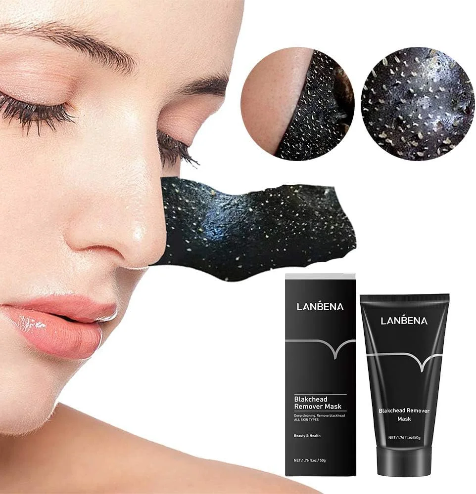 ماسک صورت لایه بردار SKY-TOUCH برای حذف جوش های سرسیاه، ماسک سیاه زغال بامبو تصفیه کننده صورت، حذف جوش های سرسیاه و آکنه، پاکسازی عمیق منافذ، روشن کننده پوست برای انواع پوست مردان و زنان