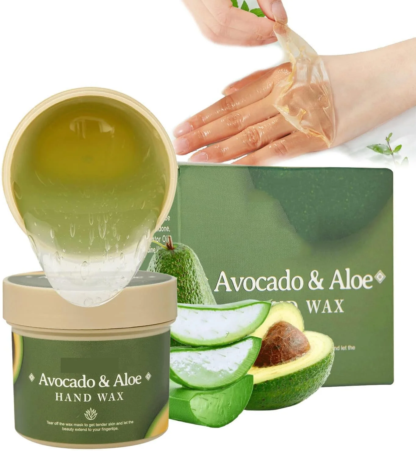 ماسک دست، ماسک لایه بردار دست، مراقبت لایه برداری آبرسان، ترمیم پوست تجدید موم ماسک برای دست های ترک خورده، خشک و پیر