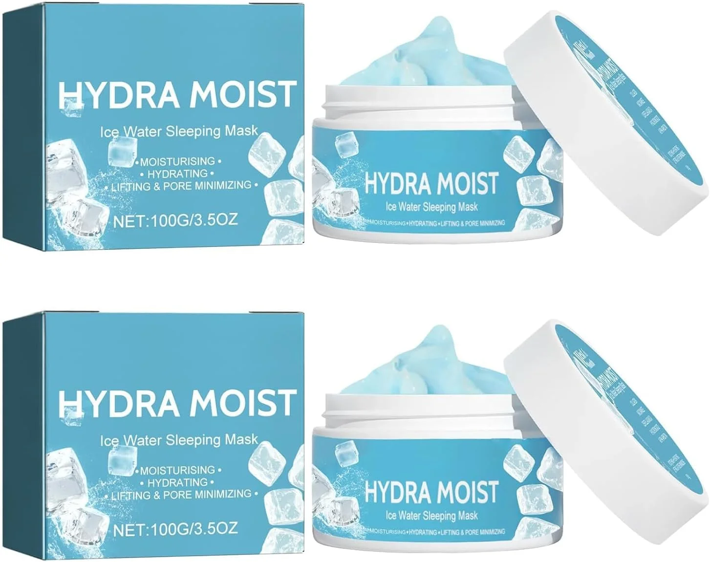 بسته 2 عددی ماسک صورت خاک رسی ویتامین E با اسید هیالورونیک، ماسک خاک رس، مرطوب کننده و مغذی، پاک کننده عمیق منافذ و کاهش دهنده آکنه و جوش های سرسیاه