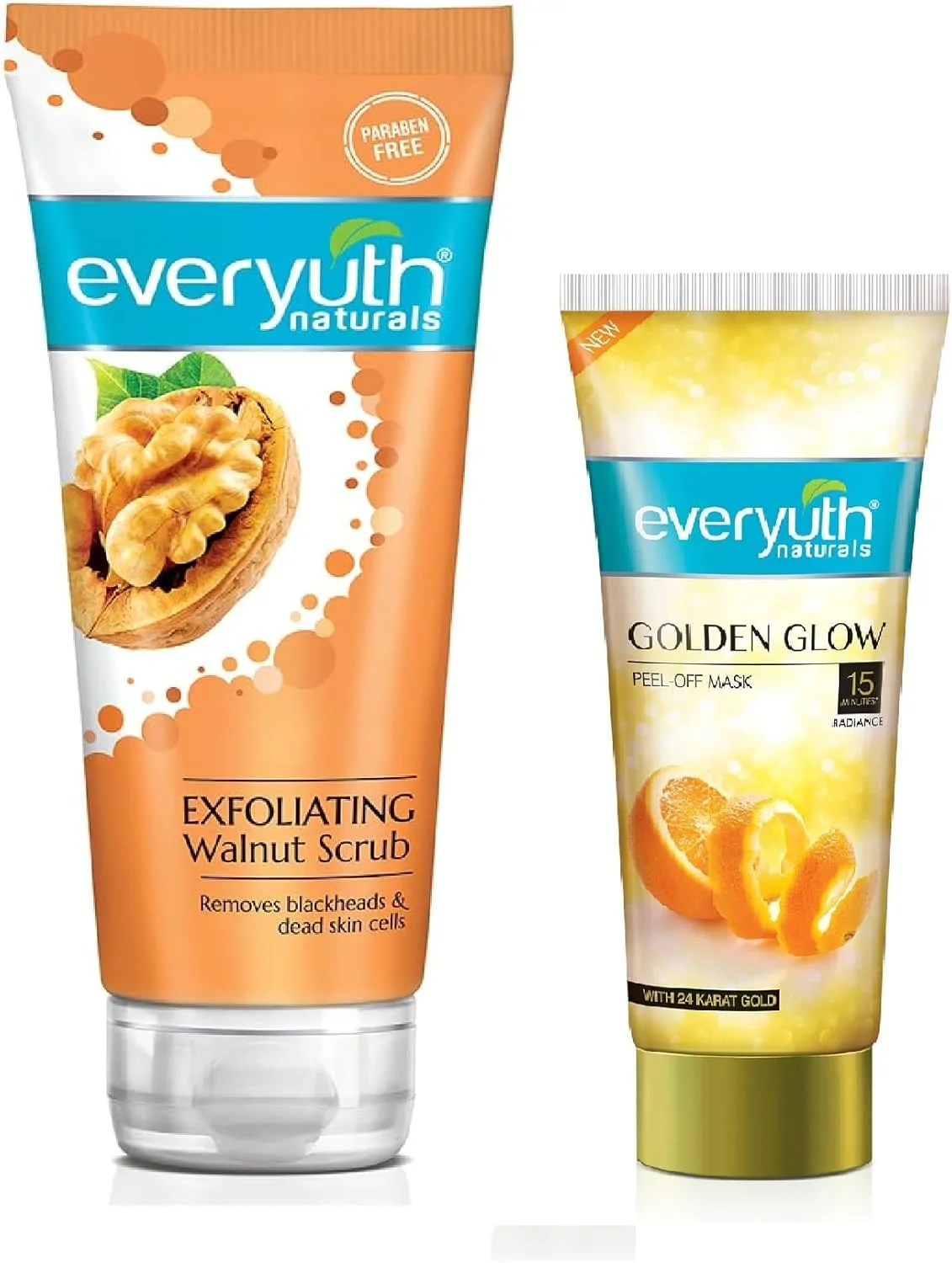 ماسک لایه بردار طلایی پیشرفته اوری‌یوث، 50 گرم و اسکراب لایه بردار گردو، 100 گرم