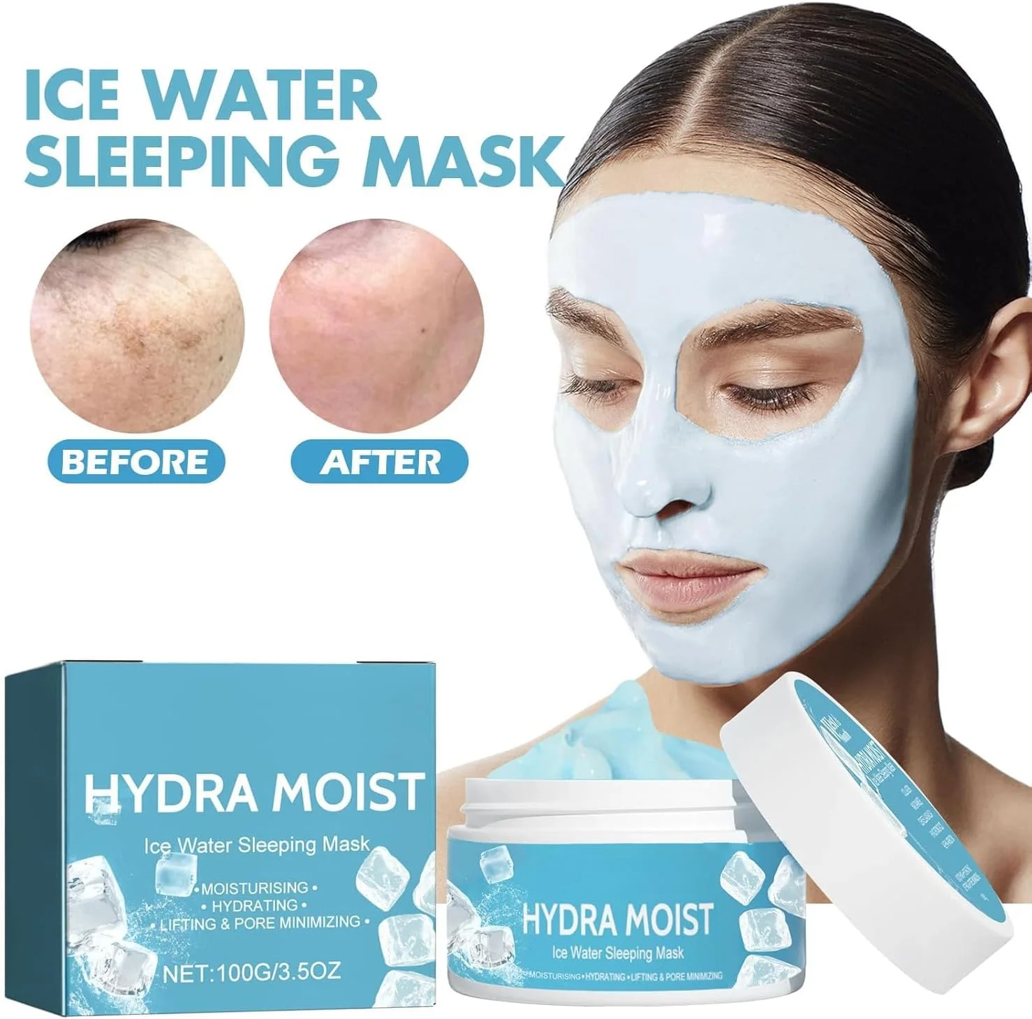 بسته 2 عددی ماسک صورت خاک رسی ویتامین E با اسید هیالورونیک، ماسک خاک رس، مرطوب کننده و مغذی، پاک کننده عمیق منافذ و کاهش دهنده آکنه و جوش های سرسیاه بسته 2 عددی ماسک صورت خاک رسی ویتامین E با اسید هیالورونیک، ماسک خاک رس، مرطوب کننده و مغذی، پاک کننده عمیق منافذ و کاهش دهنده آکنه و جوش های سرسیاه