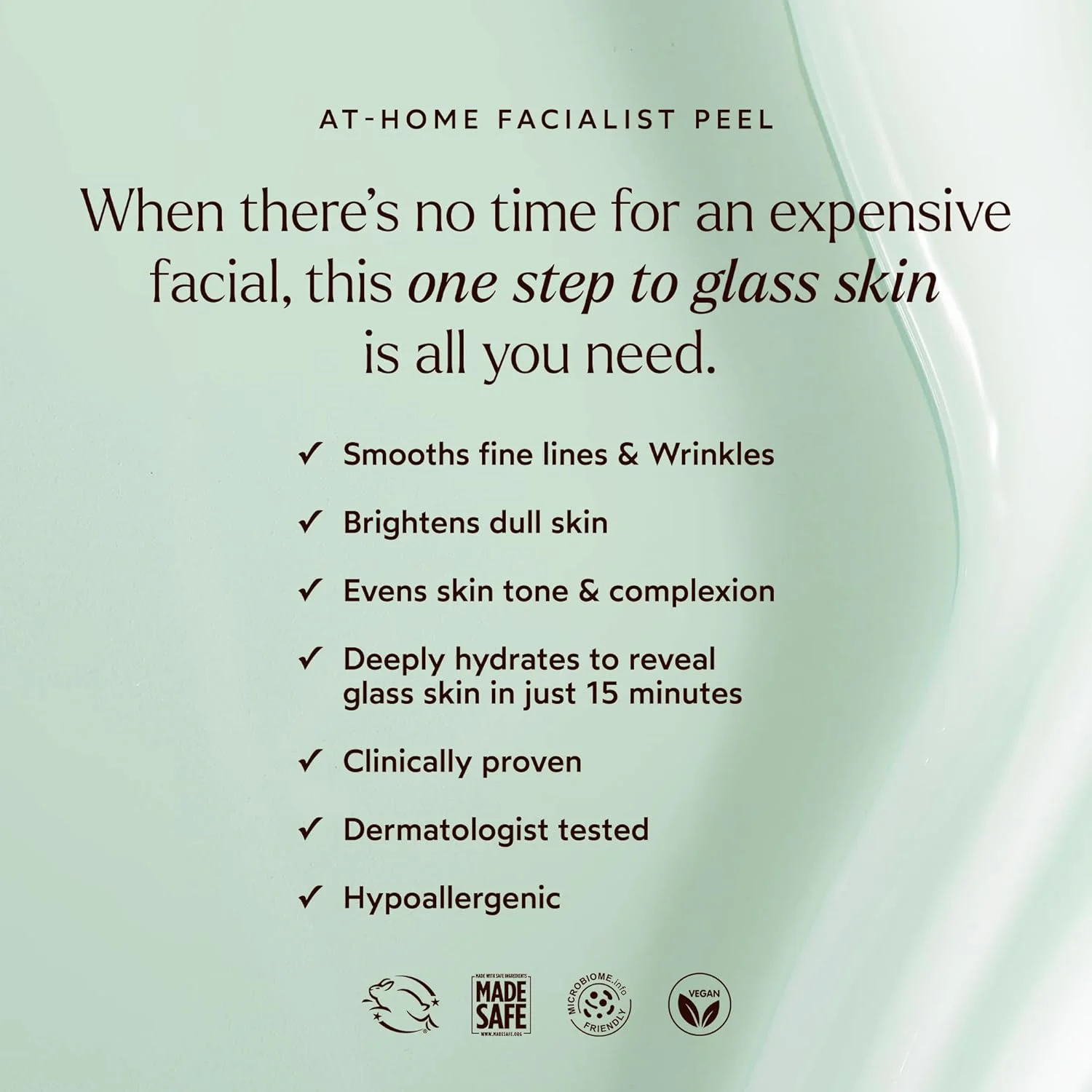 ترو بوتانیکالز - لایه بردار طبیعی صورت در خانه | بدون مواد سمی، بدون تست حیوانی | ماسک لایه بردار صورت | لایه برداری، آبرسانی، تسکین دهنده، تغذیه کننده پوست | MADE Safe (1 fl oz | 30 ml)