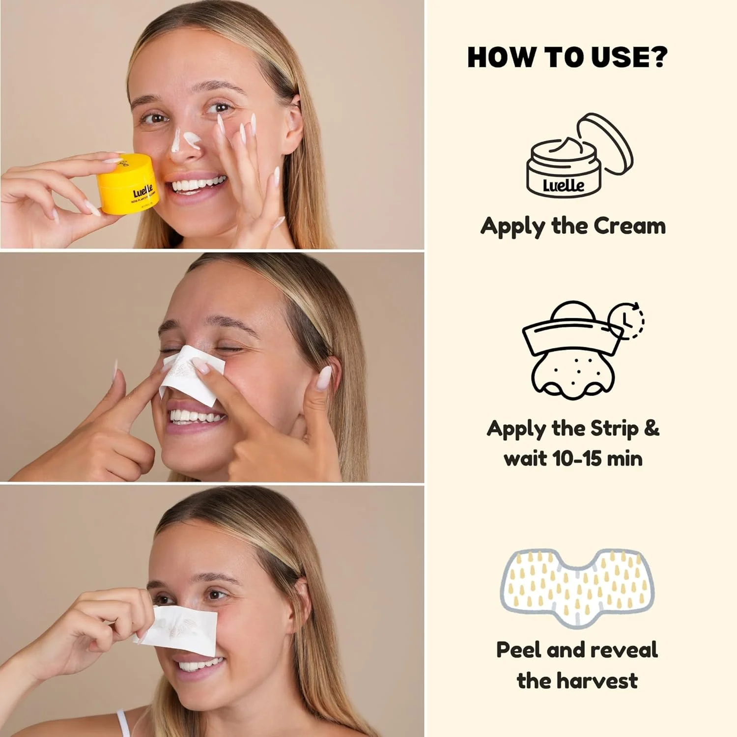 پدهای پاک کننده منافذ پوست، سیستم پاکسازی عمیق، از بین برنده جوش سرسیاه، پدهای بینی 100 عددی، ماسک لایه بردار از بین برنده جوش سرسیاه صورت و بینی