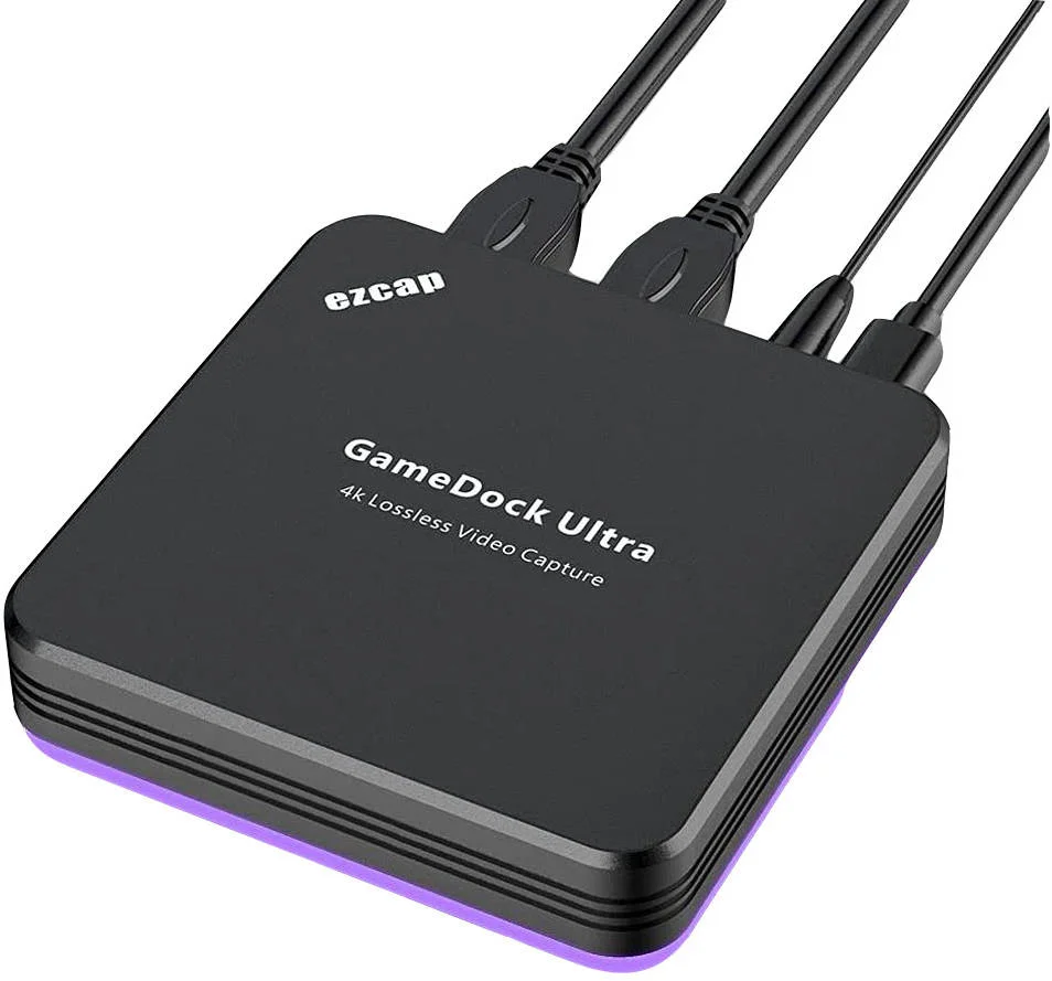 EZ Cap GameDock Ultra 4K Lossless HDMI2.0 Video Capture، Game Grabber، ضبط کننده 4K30P یا 1080P 120HZ و پخش زنده، HDR Bypass، تاخیر کم، برای Xbox One، Switch، PS4 DSLR | ezcap320 EZ Cap GameDock Ultra 4K Lossless HDMI2.0 Video Capture، Game Grabber، ضبط کننده 4K30P یا 1080P 120HZ و پخش زنده، HDR Bypass، تاخیر کم، برای Xbox One، Switch، PS4 DSLR | ezcap320