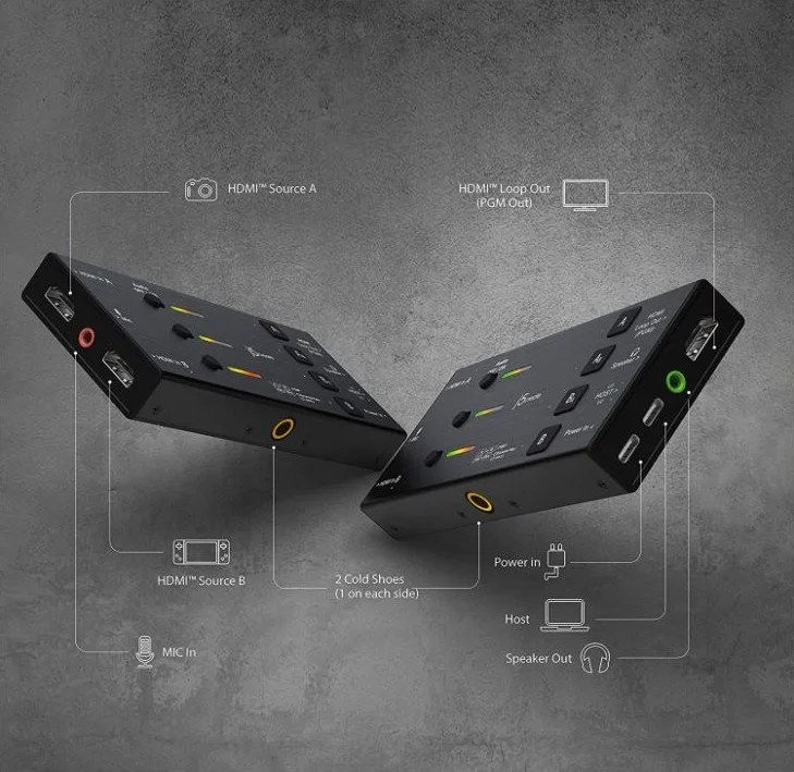 کارت کپچر ویدیو زنده j5create مدل JVA06 - دوگانه HDMI به USB-C، پشتیبانی از ضبط ویدیو و صدا با کیفیت 1080p 60Hz، 60W، ایده آل برای استریم زنده بازی در PC، Xbox، Playstation و Android، مشکی | JVA06 کارت کپچر ویدیو زنده j5create مدل JVA06 - دوگانه HDMI به USB-C، پشتیبانی از ضبط ویدیو و صدا با کیفیت 1080p 60Hz، 60W، ایده آل برای استریم زنده بازی در PC، Xbox، Playstation و Android، مشکی | JVA06