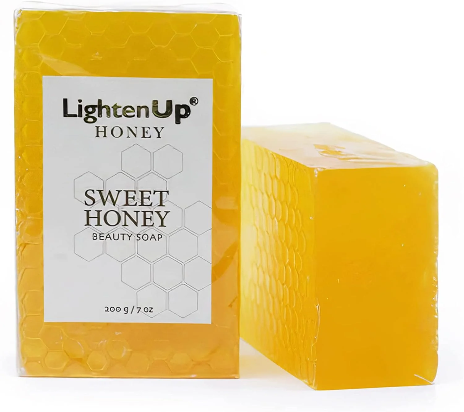 صابون زیبایی عسل OMIC LightenUp - صابون پاک کننده عسل برای صورت - صابون طبیعی برای پوست درخشان - صابون مرطوب کننده - صابون روشن کننده صورت با عسل 100% ارگانیک لبنانی