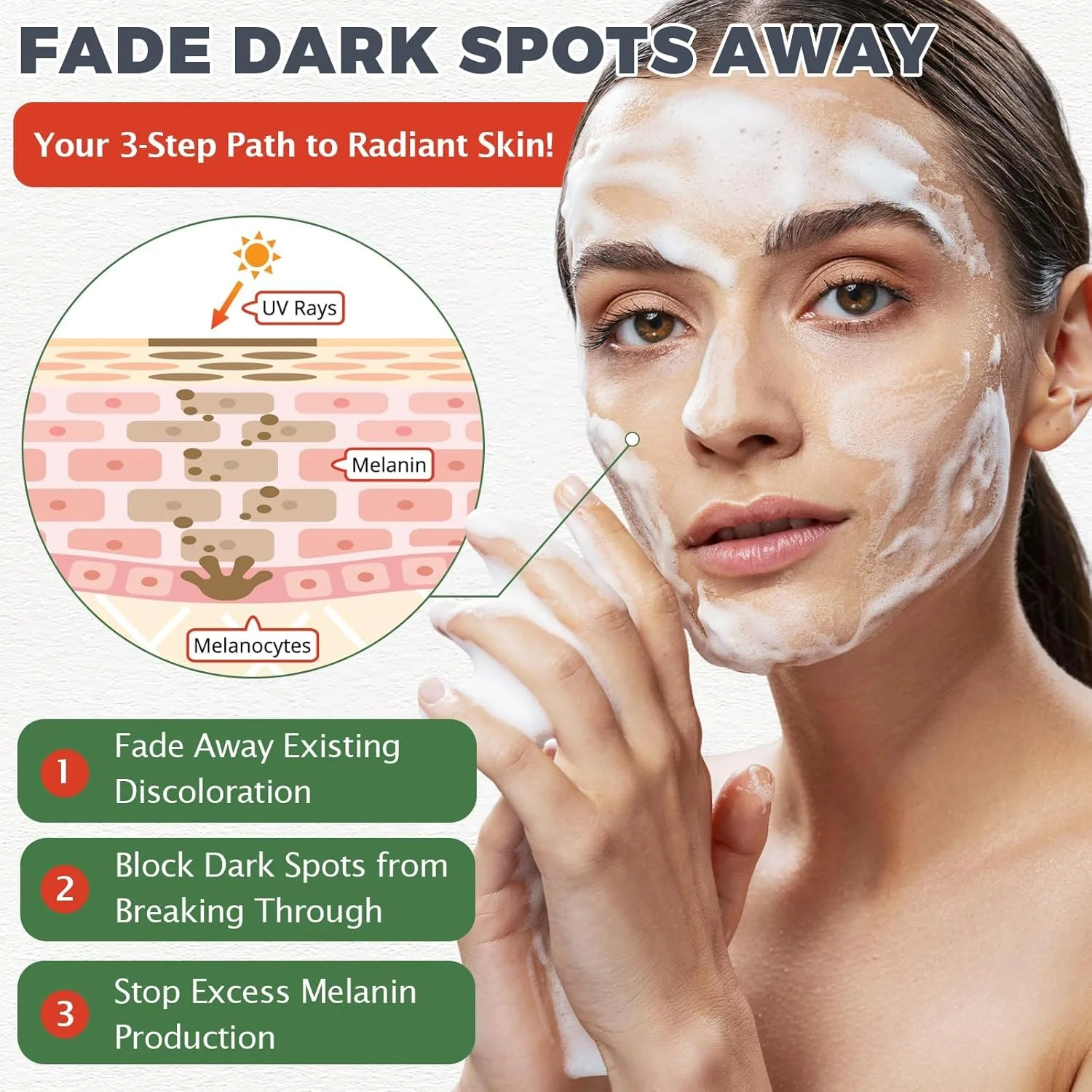 صابون سیاه آفریقایی تریفای، 100% خالص و طبیعی برای پوست های مشکل دار، مبارزه با آکنه، لکه های تیره و علائم پیری، پاک کننده آبرسان صورت و بدن، 100 گرم