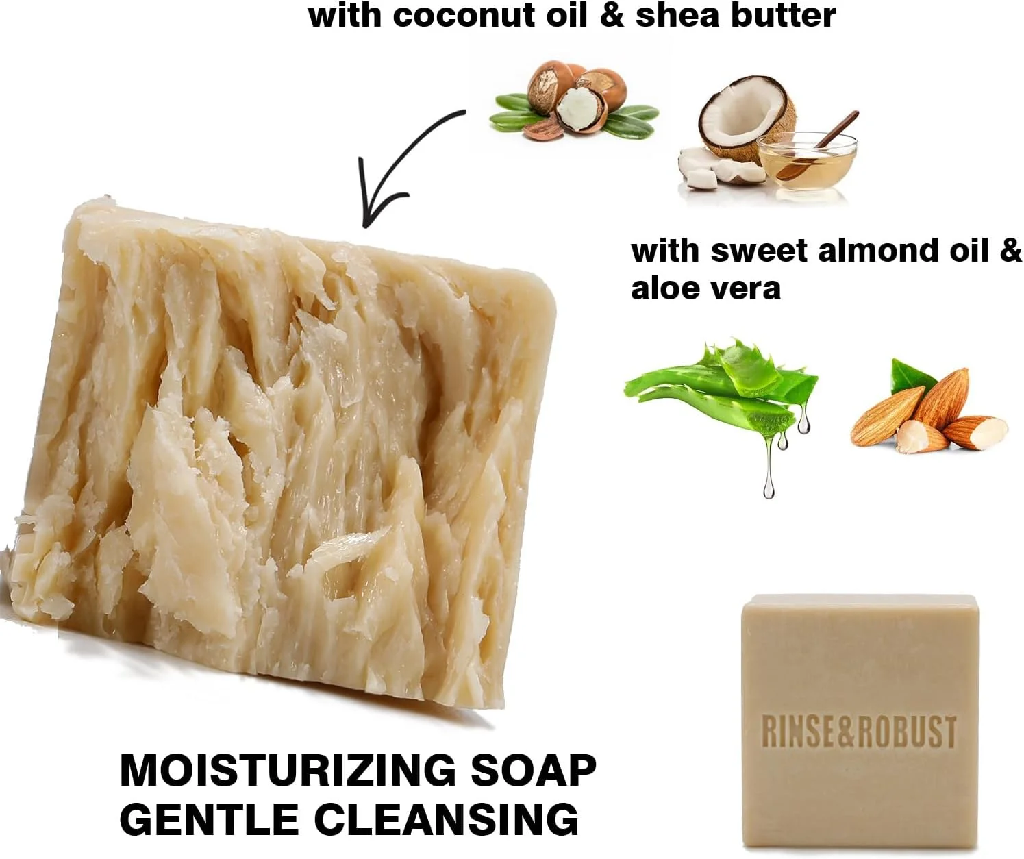 مجموعه 3 عددی صابون مردانه دست ساز طبیعی با رایحه های چرم، چوب صندل و چوب ساج - پاک کننده، مرطوب کننده و لایه بردار - 100 گرمی