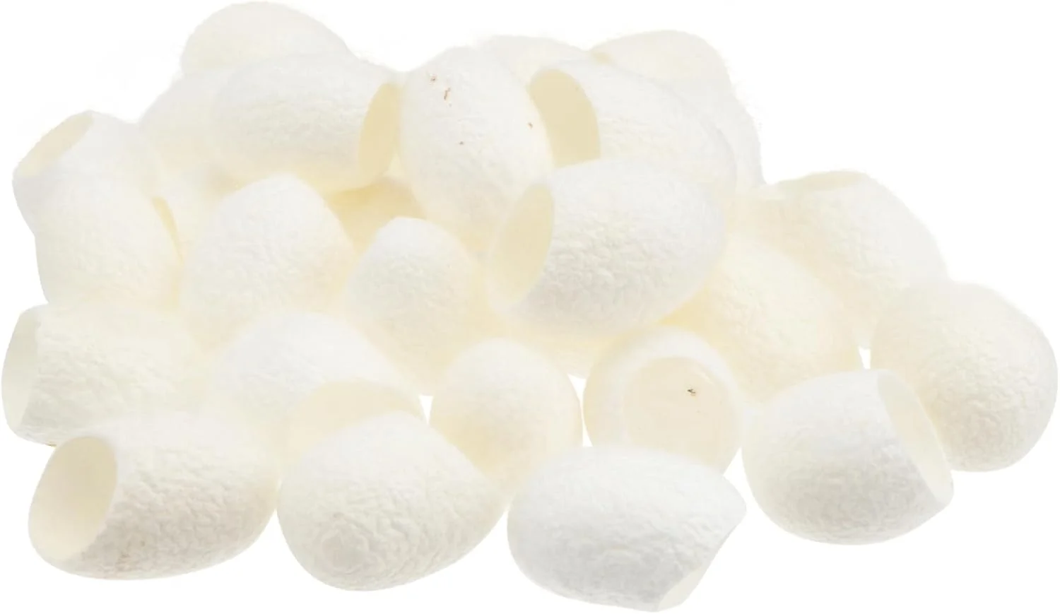 ۱۰۰ عدد توپ کرم ابریشم طبیعی و ارگانیک PLAFOPE برای مراقبت از صورت، لایه برداری و اسکراب پوست، حذف جوش های سرسیاه، توپ های طبیعی ملایم زیبایی