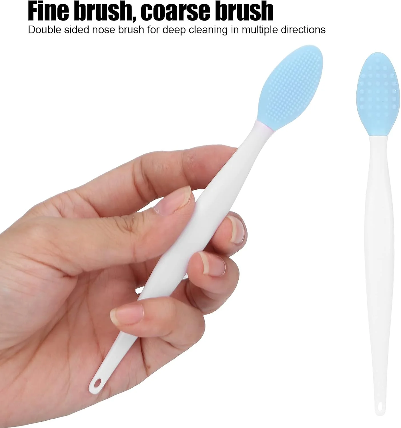 برس پاک کننده بینی سیلیکونی، برس لایه بردار لب سیلیکونی، برس لایه بردار لب با پاکسازی عمیق با دو طرفه، برس صورت برای تمیز کردن جوش های سرسیاه، لایه بردار و مرطوب کننده لب (آبی) برس پاک کننده بینی سیلیکونی، برس لایه بردار لب سیلیکونی، برس لایه بردار لب با پاکسازی عمیق با دو طرفه، برس صورت برای تمیز کردن جوش های سرسیاه، لایه بردار و مرطوب کننده لب (آبی)