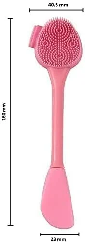 برس پاک کننده پوست صورت با کاردک، اسکرابر لایه بردار، پاک کننده جوش سرسیاه بینی، ابزار استفاده از کرم کره بدن و خاک رس (چند رنگ) (مدل 1)