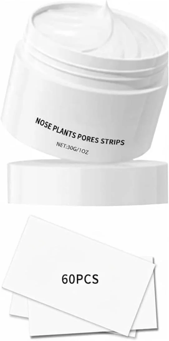 ماسک لایه بردار برای از بین بردن جوش های سرسیاه، مناسب پوست چرب، جوش، آکنه و کوتیکول ها، کرم پاک کننده جوش سرسیاه برای ترمیم منافذ، پد بینی لایه بردار، نوارهای منافذ بینی (30 میلی لیتر + 60 عدد نوار بینی)