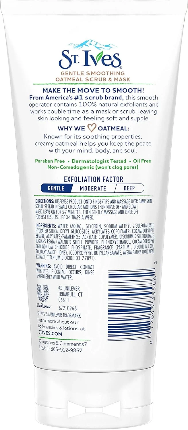 اسکراب و ماسک جو دوسر مغذی و نرم کننده سنت ایوز، 170 گرم