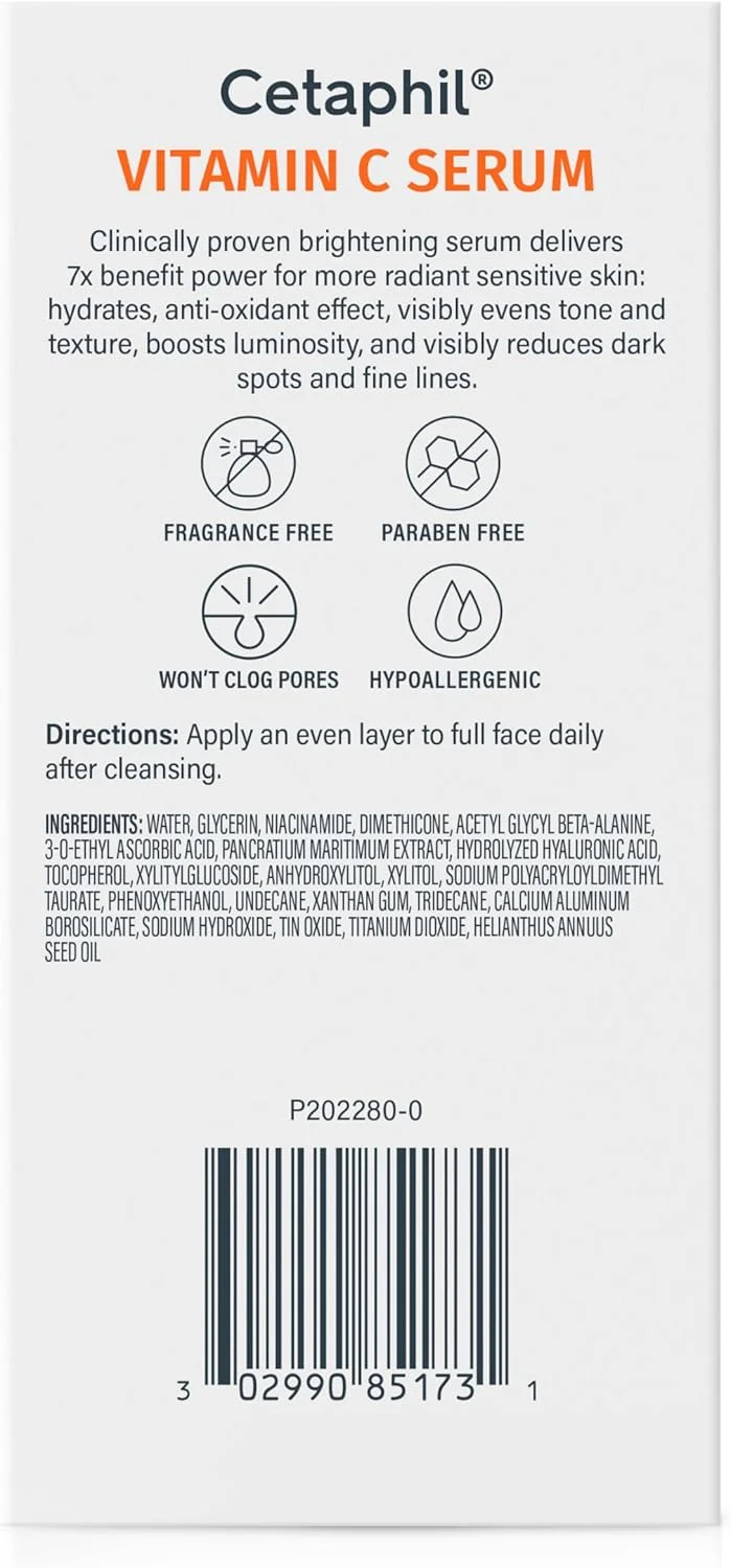 سرم ویتامین C ستافیل، به طور مشهود ظاهر لکه های تیره و هایپرپیگمنتیشن را کاهش می دهد، فرموله شده با نیاسینامید، طراحی شده برای پوست حساس، بدون عطر، تست شده توسط متخصص پوست، 30 میلی لیتر سرم ویتامین C ستافیل، به طور مشهود ظاهر لکه های تیره و هایپرپیگمنتیشن را کاهش می دهد، فرموله شده با نیاسینامید، طراحی شده برای پوست حساس، بدون عطر، تست شده توسط متخصص پوست، 30 میلی لیتر