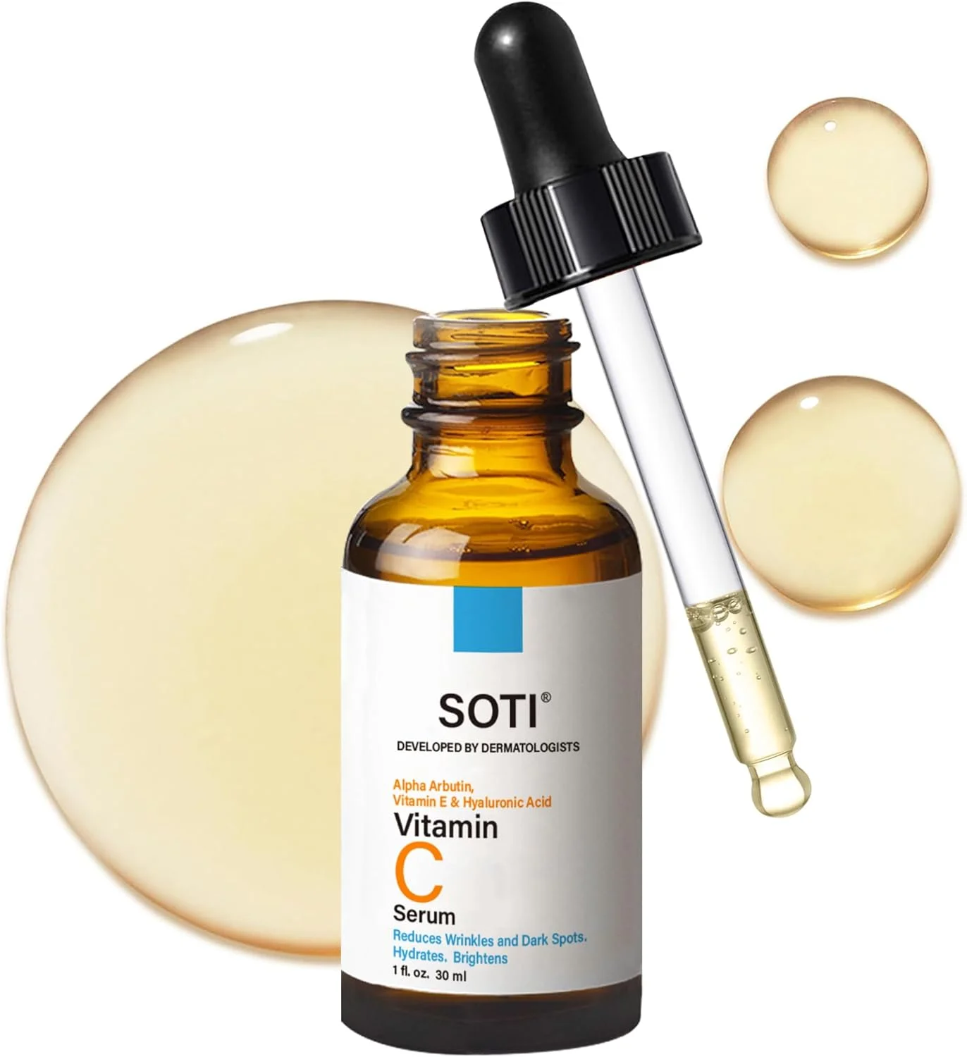 سرم ویتامین C برای صورت 20% ضد پیری | کاهش چین و چروک، لکه های تیره و آکنه، روشن کننده رنگ پوست و احیا کننده درخشش | 30 میلی لیتر