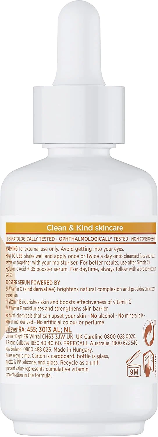 سرم تقویت کننده ویتامین C + E + F سیمپل، محصول مراقبت از پوست مناسب برای انواع پوست، برای پوستی جوان و درخشان، 30 میلی لیتر سرم تقویت کننده ویتامین C + E + F سیمپل، محصول مراقبت از پوست مناسب برای انواع پوست، برای پوستی جوان و درخشان، 30 میلی لیتر