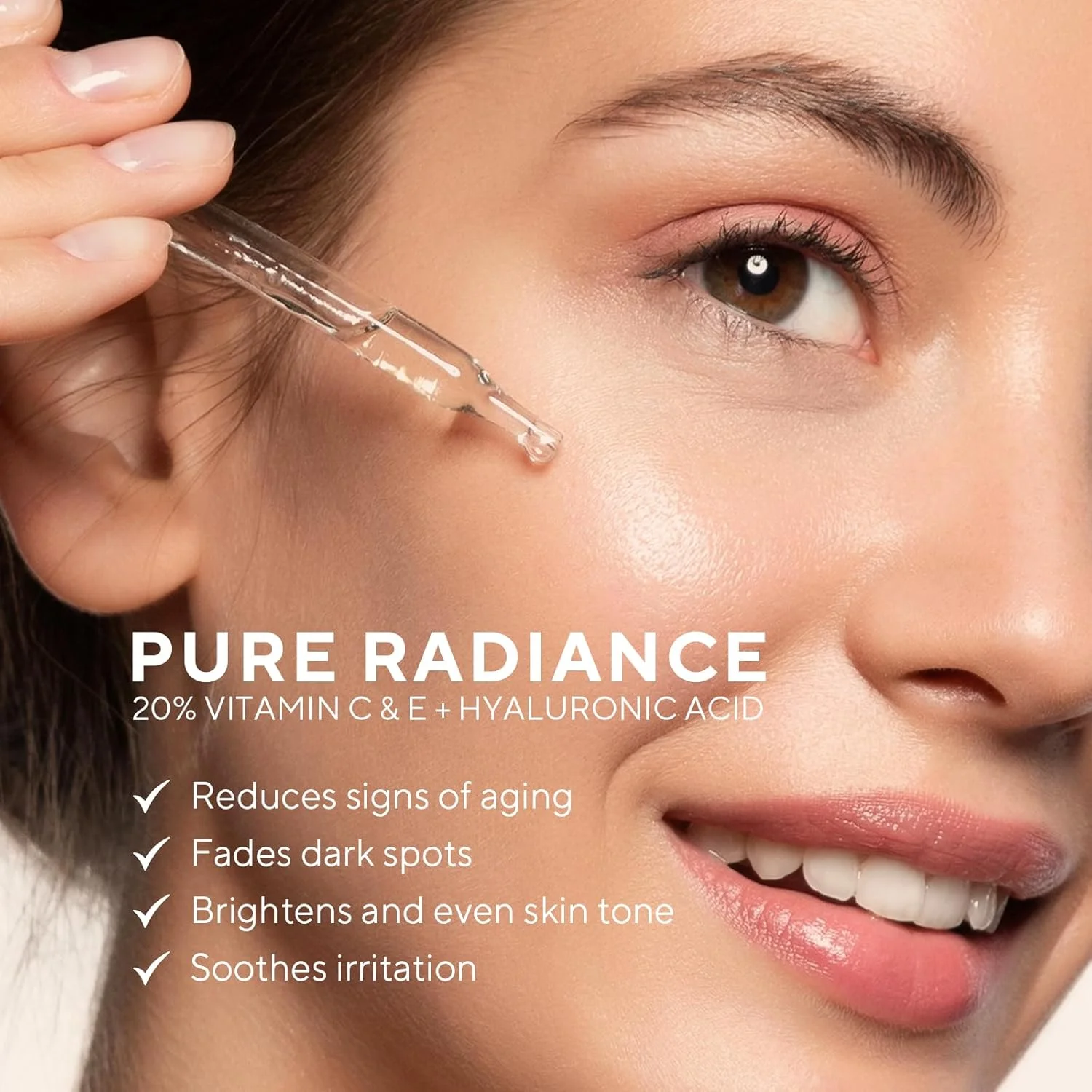 سرم ویتامین C برای صورت حاوی هیالورونیک اسید و ویتامین E برای تغذیه، استحکام و آبرسانی پوست، درمان مراقبت از پوست ضد پیری. مناسب برای پوست های حساس سرم ویتامین C برای صورت حاوی هیالورونیک اسید و ویتامین E برای تغذیه، استحکام و آبرسانی پوست، درمان مراقبت از پوست ضد پیری. مناسب برای پوست های حساس