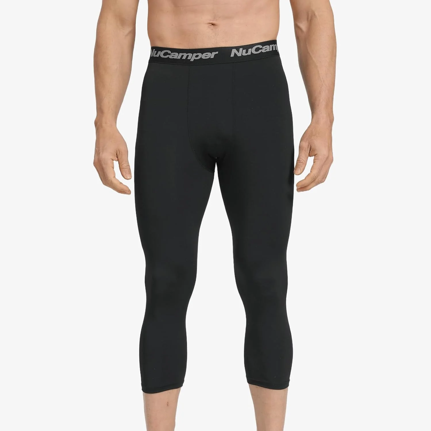 شلوارک ورزشی مردانه سه ربع فشرده سازی، مناسب دویدن، لگ ورزشی، لایه زیرین سریع خشک شونده برای تمرین بسکتبال