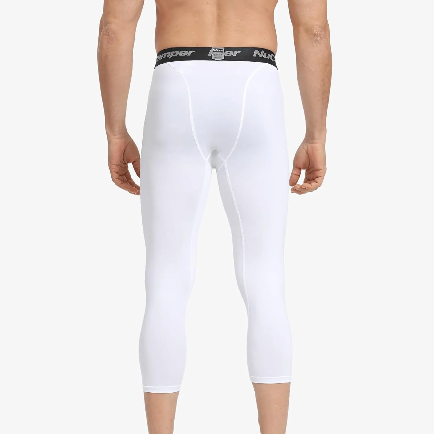 شلوارک ورزشی مردانه سه ربع فشرده سازی، مناسب دویدن، لگ ورزشی، لایه زیرین سریع خشک شونده برای تمرین بسکتبال