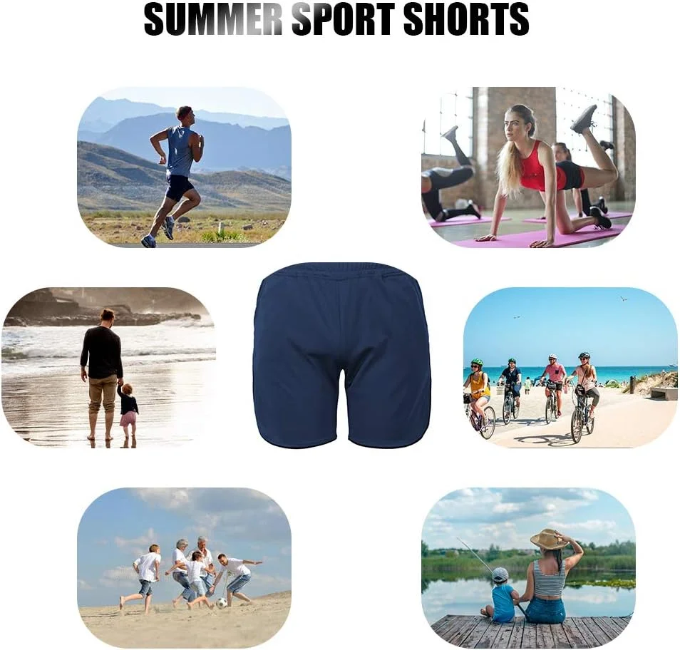 شلوارک ورزشی مردانه Pepisky، شلوارک ساحلی باشگاهی با قابلیت خشک شدن سریع، شلوارک ورزشی تابستانی مناسب دویدن و تمرین با جیب
