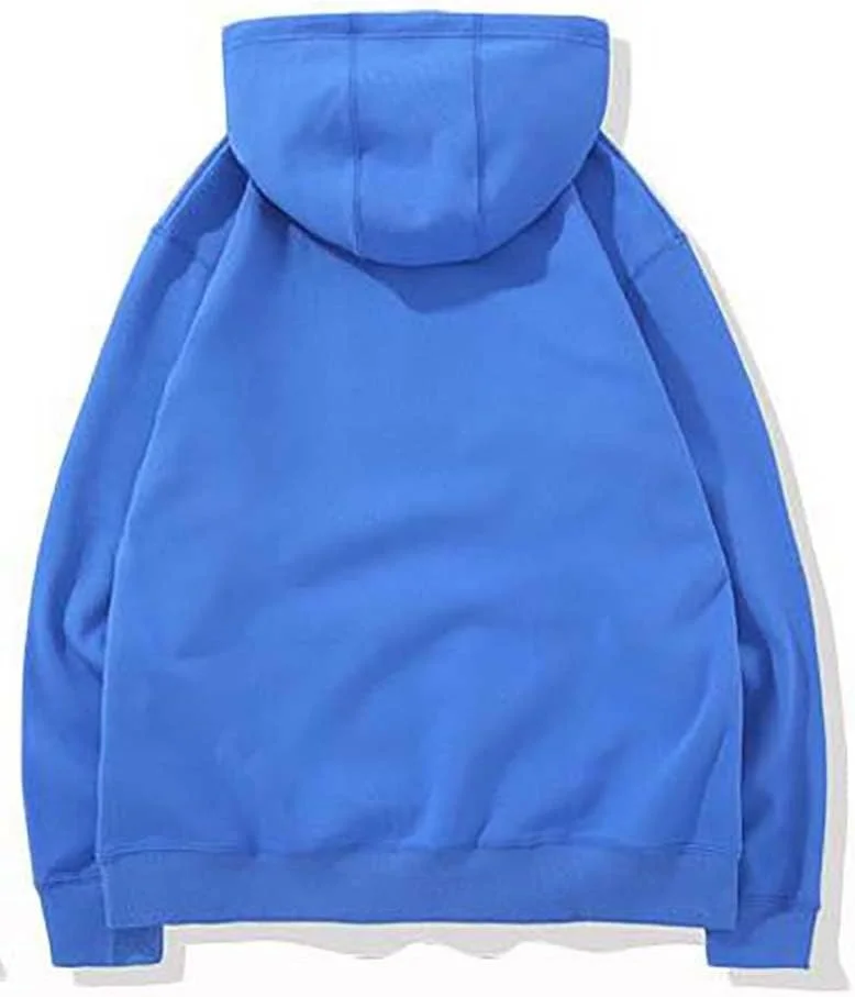 هودی مردانه پولیور. هودی ساده مردانه پنبه ای نرم ورزشی (آبی B، XL)
