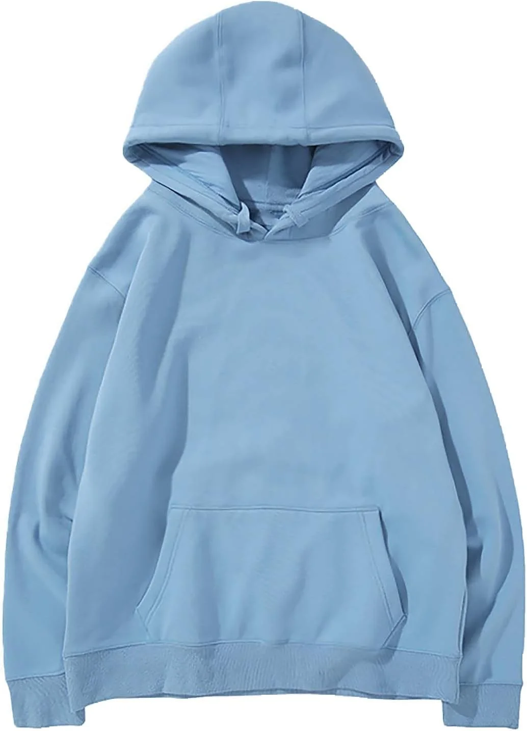 هودی مردانه پولیور. هودی ساده مردانه پنبه ای نرم ورزشی (آبی A، XXXL)