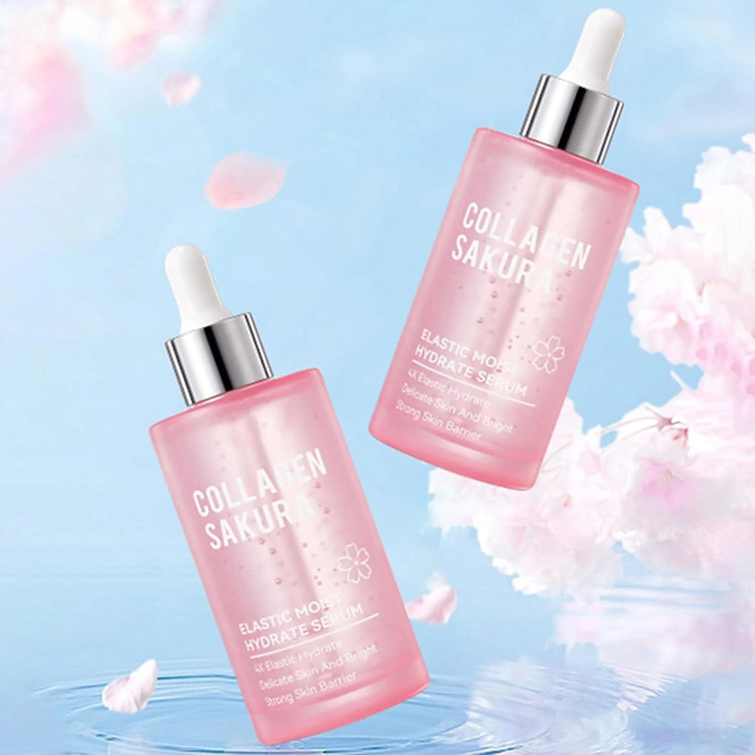 سرم ضد پیری شکوفه گیلاس، اسانس آبرسان صورت برای مراقبت روزانه از پوست، مرطوب کننده برای انواع پوست، ۱۰۰ میلی لیتر