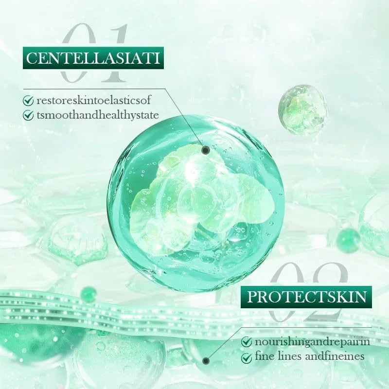 سرم تسکین دهنده ضد چروک رتینول سنتلا برای صورت - اسانس آبرسان با سنتلا آسیاتیکا و سدیم هیالورونات، مرطوب کننده، روشن کننده، سفت کننده اسانس صورت برای مراقبت از پوست ضد پیری (40 میلی لیتر)