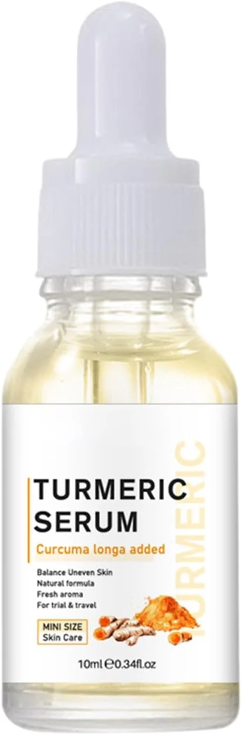 سرم روشن کننده زردچوبه | اسانس روشن کننده پوست تیره | سرم های از بین برنده پوست 10 میلی لیتری، اسانس آبرسان و روشن کننده صورت، سرم های ترمیم کننده و روشن کننده صورت برای پوست تیره