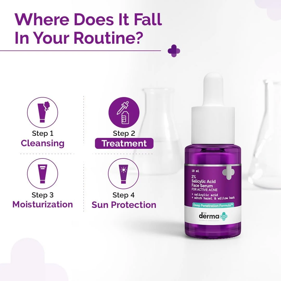 سرم ۲% سالیسیلیک اسید The Derma Co با فندق افسونگر و عصاره پوست درخت بید برای جوش های فعال - ۱۰ میلی لیتر سرم ۲% سالیسیلیک اسید The Derma Co با فندق افسونگر و عصاره پوست درخت بید برای جوش های فعال - ۱۰ میلی لیتر