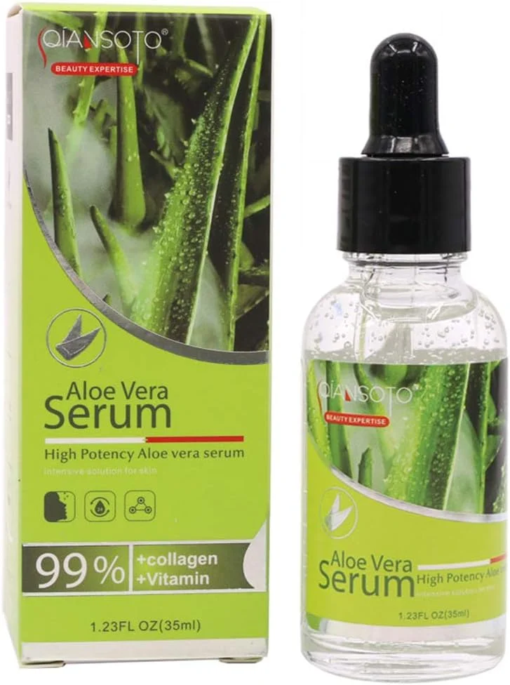 سرم صورت آلوئه ورا آبرسان ضد چروک ضد پیری رفع آکنه تسکین دهنده و ترمیم کننده پوست