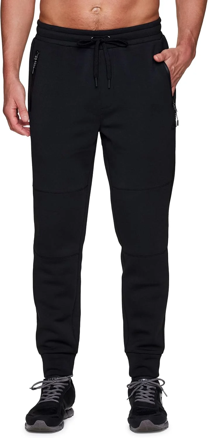 شلوار جاگر پشمی مردانه آر بی ایکس، شلوار گرمکن پشمی مردانه، شلوار ورزشی مچ دار ترکیبی پنبه ای با جیب های زیپ دار