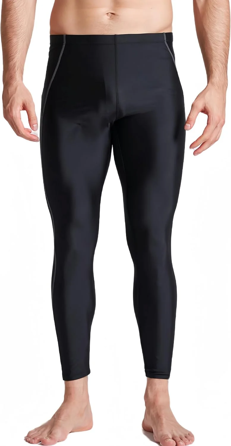 لگینگ موج‌سواری مردانه پلی‌استر با محافظت UPF 50+، شلوار شنا با محافظت در برابر آفتاب