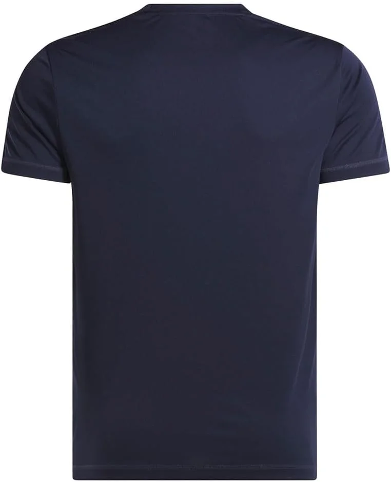 تی شرت ورزشی مردانه ریباک مدل Id Train Ss Tech رنگ سرمه ای، سایز XL