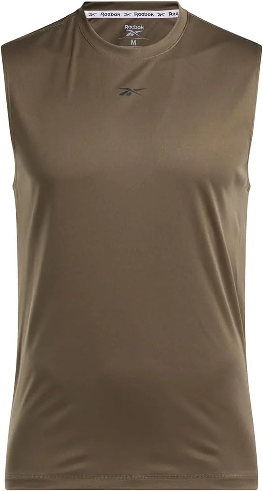 تی شرت آستین حلقه ای ورزشی مردانه ریباک مدل Id Train، رنگ سبز ارتشی، سایز XL