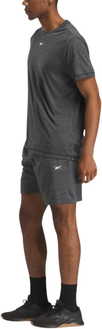 شلوارک مردانه ریباک مدل Id Train Melange Knit Short