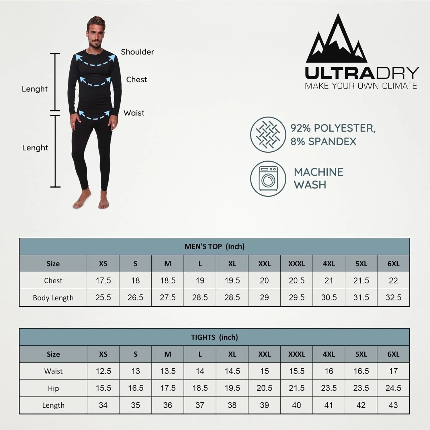 لباس زیر مردانه لایه پایه 5015 فوق العاده خشک لباس زیر مردانه لایه پایه 5015 فوق العاده خشک
