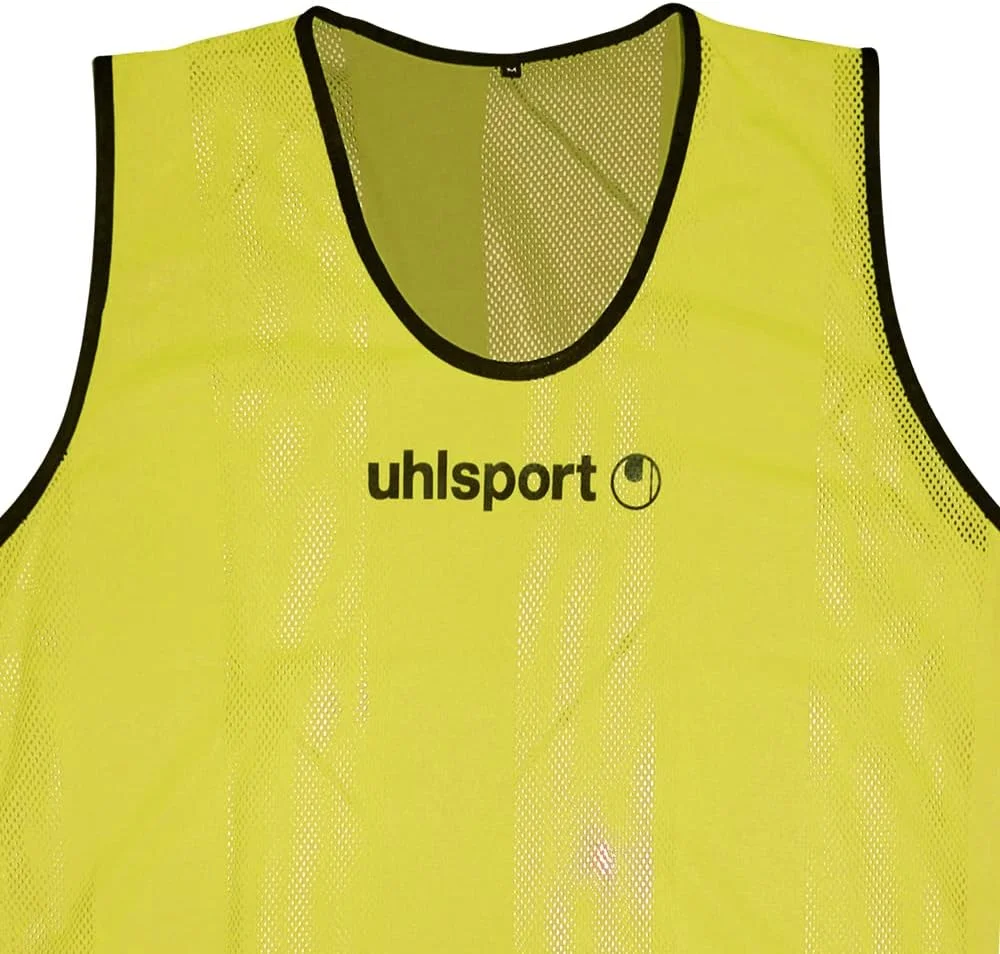 پیشبند ورزشی Uhlsport، جلیقه تمرینی برای تمام ورزش ها، خشک شدن سریع، راحت و سبک وزن، پارچه توری برای جریان هوای بهتر هوا