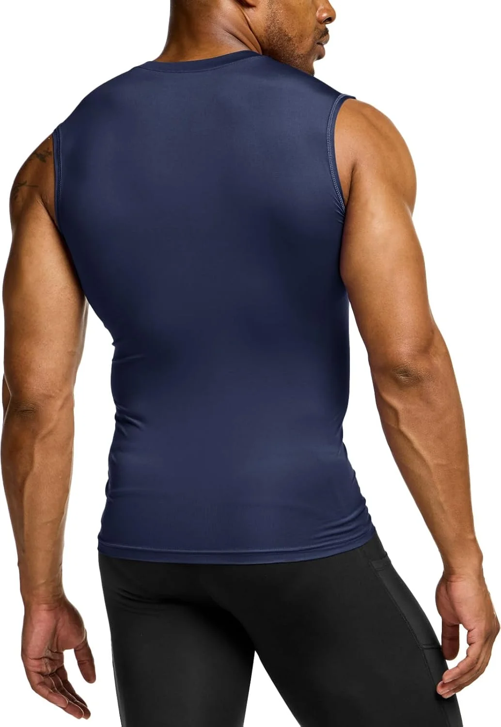 تی‌شرت ورزشی آستین‌حلقه‌ای مردانه، مناسب تمرین، فیت خشک و فشاری