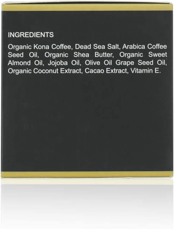 اسکراب بدن قهوه عربیکا کرم صورت نمک دریایی پاک کننده منافذ پوست لایه بردار مرطوب کننده ضد سلولیت درمان صورت آکنه 200 گرم