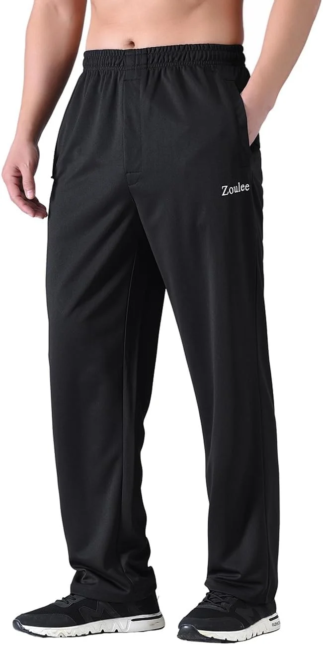 شلوار ورزشی مردانه زولی، گرم، با لبه باز و زیپ