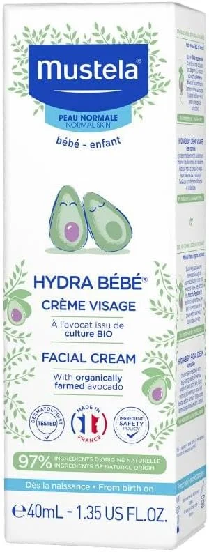 کرم صورت مرطوب کننده روزانه کودک موستلا هیدرا ب ب - حاوی آووکادو طبیعی - 40 میلی لیتر کرم صورت مرطوب کننده روزانه کودک موستلا هیدرا ب ب - حاوی آووکادو طبیعی - 40 میلی لیتر