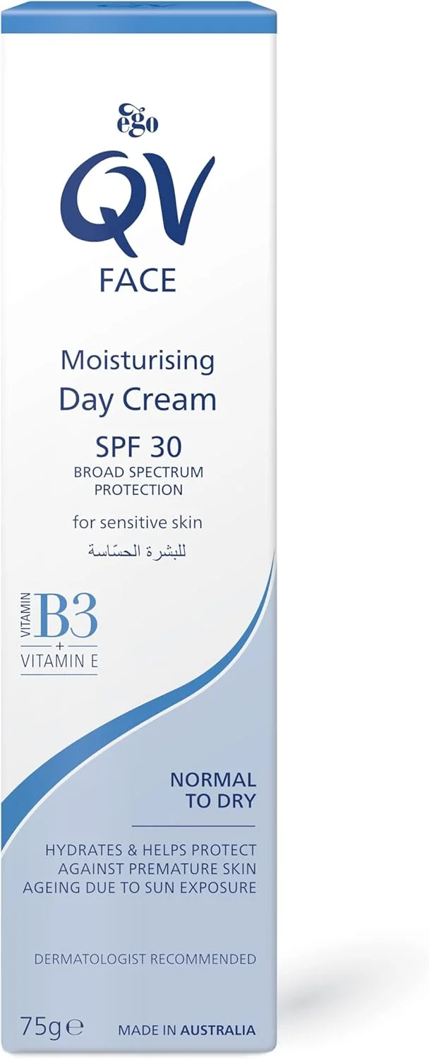 کرم مرطوب کننده روز صورت QV با SPF30، ۷۵ گرم کرم مرطوب کننده روز صورت QV با SPF30، ۷۵ گرم