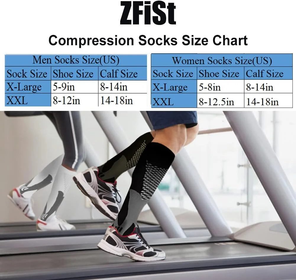 جوراب ساق بلند فشاری مردانه ZFiSt