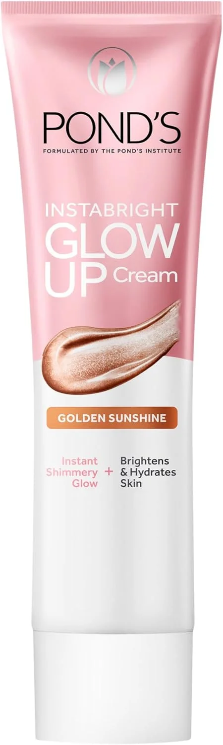 کرم مرطوب کننده صورت برای زیبایی و درخشندگی پوست POND'S، درخشش آفتابی طلایی، 20 گرم