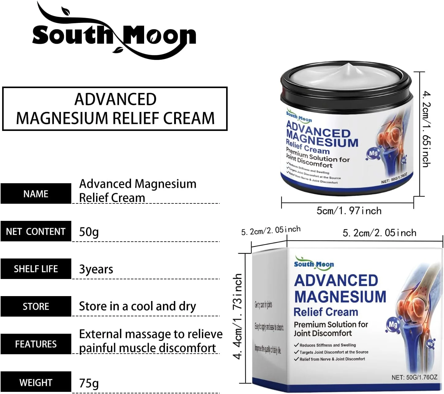 کرم مرطوب کننده تسکین دهنده مفاصل 丨 کرم ماساژ با گلیسیرین و برگ نعناع فلفلی 丨 مرطوب کننده پوست، آرامش بخش مفاصل، بازیابی تسکین دهنده 丨 50 گرم کرم مرطوب کننده تسکین دهنده مفاصل 丨 کرم ماساژ با گلیسیرین و برگ نعناع فلفلی 丨 مرطوب کننده پوست، آرامش بخش مفاصل، بازیابی تسکین دهنده 丨 50 گرم