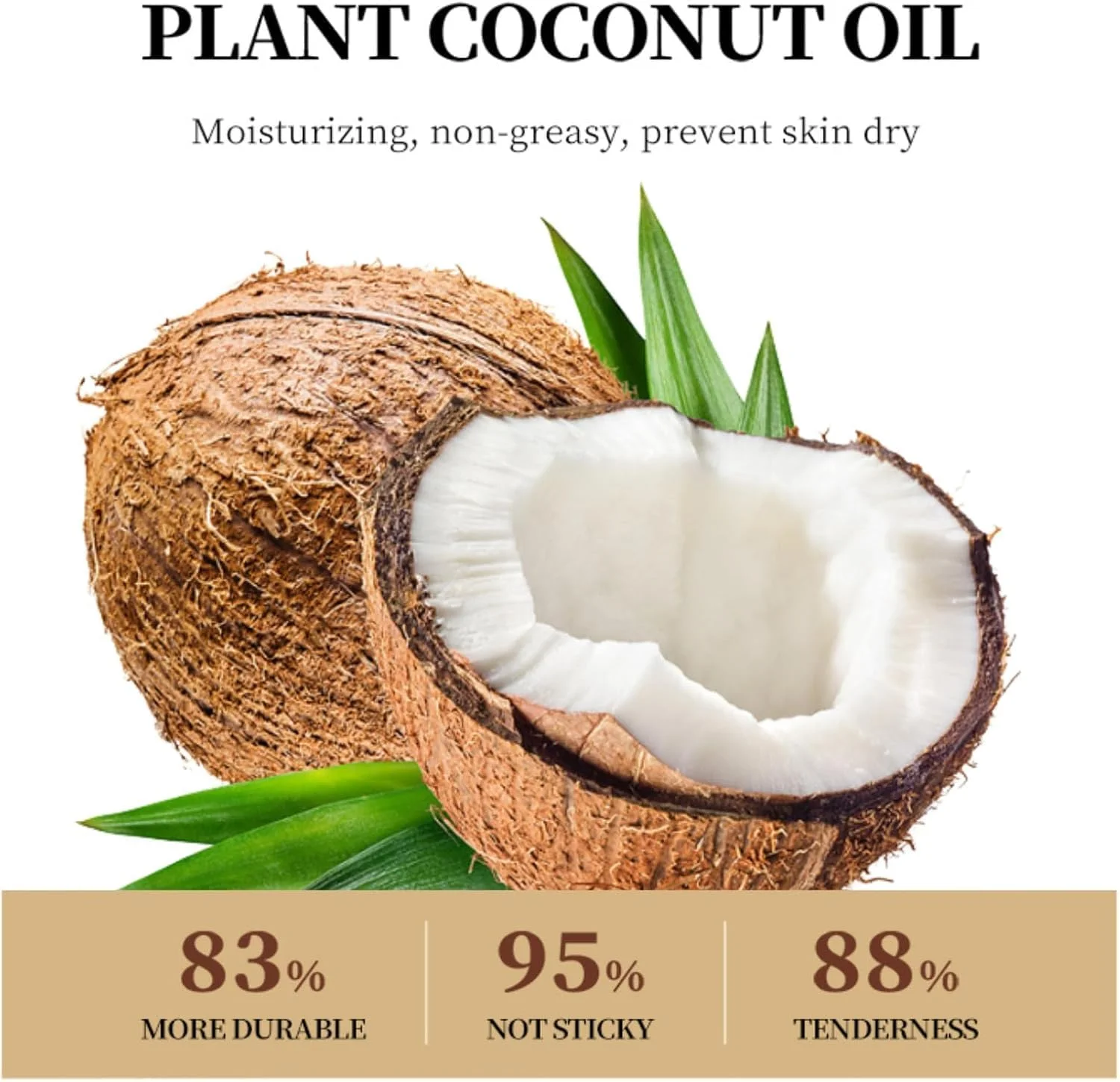 کره بدن نارگیل 300 گرمی، کرم بدن روغن نارگیل طبیعی، مرطوب کننده بدن برای مراقبت از پوست، تغذیه کننده، تسکین دهنده، آبرسان و ایجاد پوستی ابریشمی