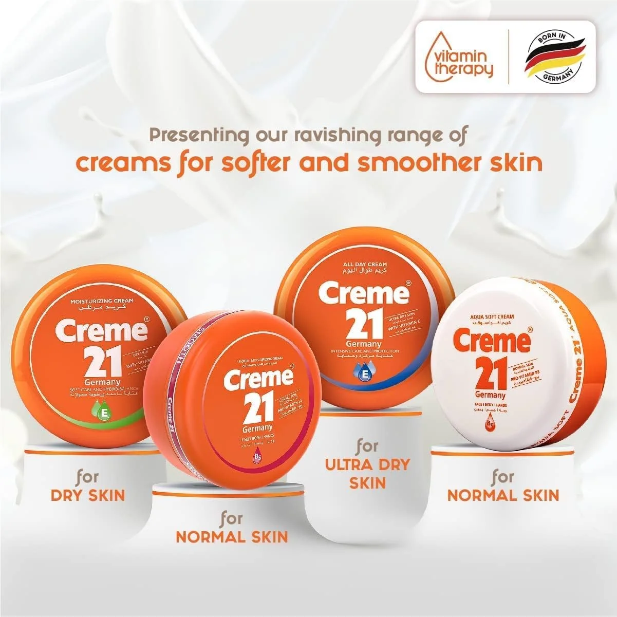 کرم مرطوب کننده نرم کننده Creme 21 | برای پوست های خشک | حاوی پرو ویتامین B5، روغن بادام و ویتامین E | فرمول مغذی عمیق | برای پوستی نرم و سالم | 50 میلی لیتر کرم مرطوب کننده نرم کننده Creme 21 | برای پوست های خشک | حاوی پرو ویتامین B5، روغن بادام و ویتامین E | فرمول مغذی عمیق | برای پوستی نرم و سالم | 50 میلی لیتر