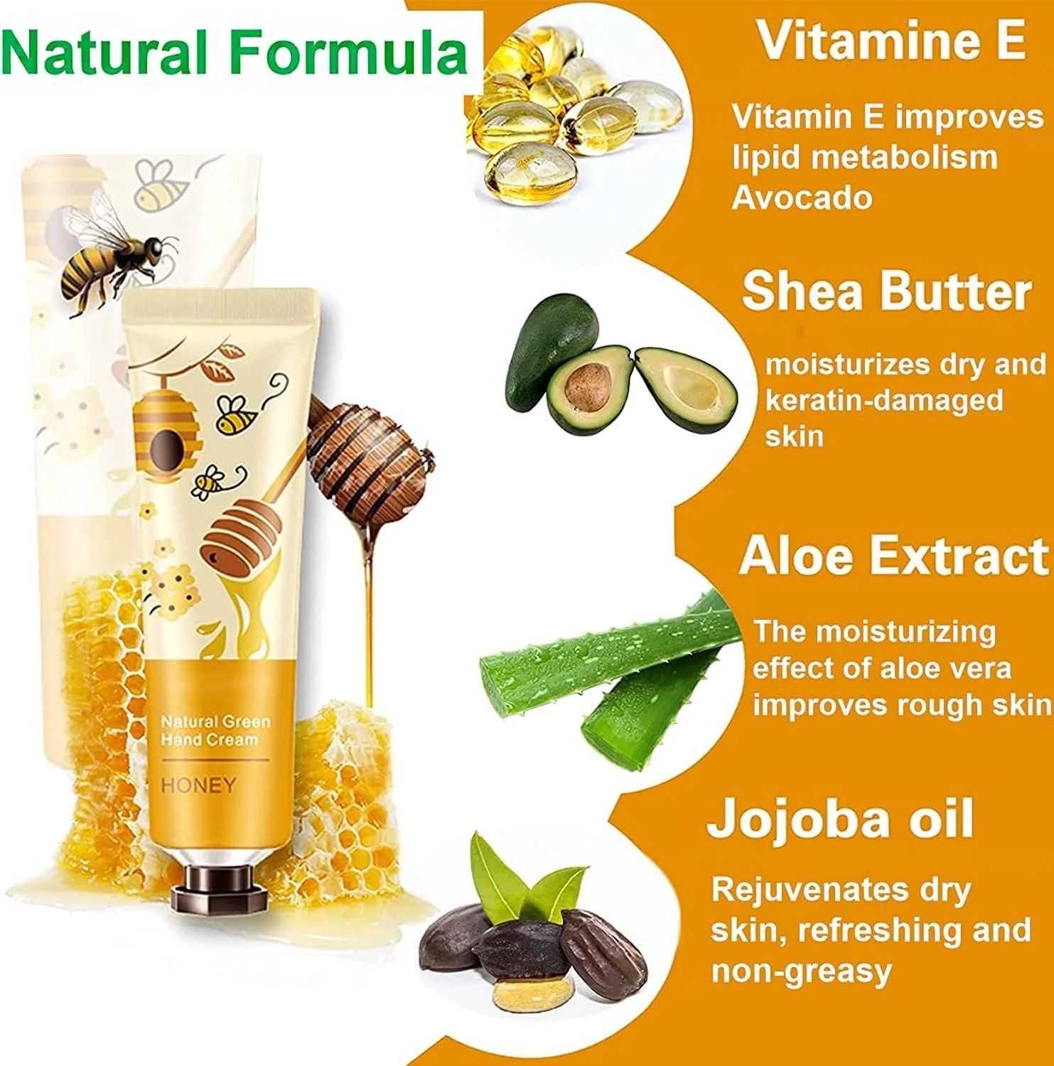 کرم دست 5 عددی برای دست های ترک خورده، لوسیون دست با رایحه گیاهی طبیعی، کرم دست کوچک برای دست های خشک ناشی از کار، مجموعه کرم دست مرطوب کننده سایز مسافرتی با مواد گیاهی طبیعی برای زنان - 30 میلی لیتر (میوه ای) کرم دست 5 عددی برای دست های ترک خورده، لوسیون دست با رایحه گیاهی طبیعی، کرم دست کوچک برای دست های خشک ناشی از کار، مجموعه کرم دست مرطوب کننده سایز مسافرتی با مواد گیاهی طبیعی برای زنان - 30 میلی لیتر (میوه ای)