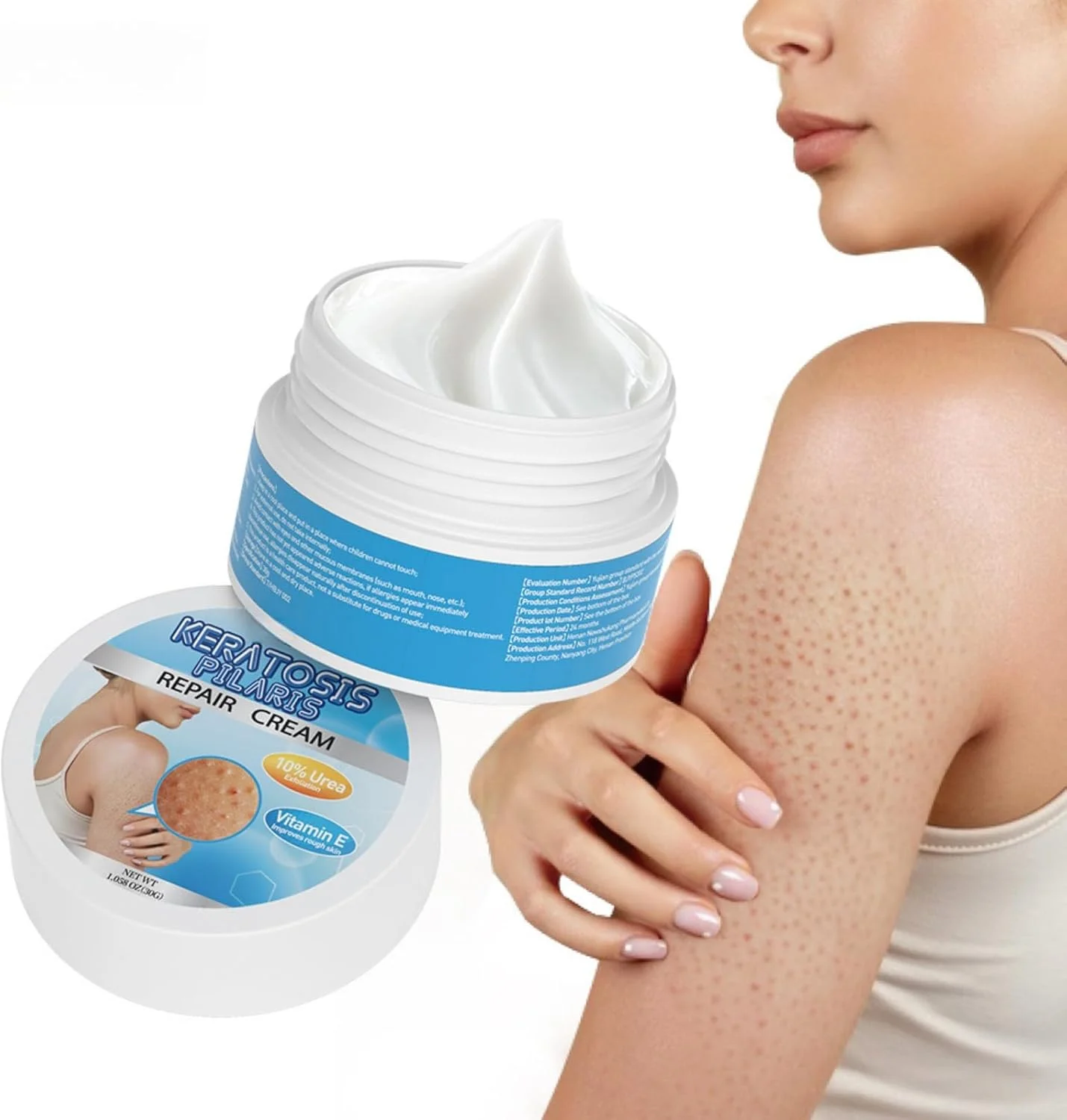 کرم ترمیم کننده کراتوز پیلاریس 30 گرمی - درمان لایه برداری و مرطوب کننده برای پوست صاف و نرم، هدف قرار دادن پوست ناهموار و سفت کردن بافت، راه حل موثر برای پوست زبر و پوست مرغی